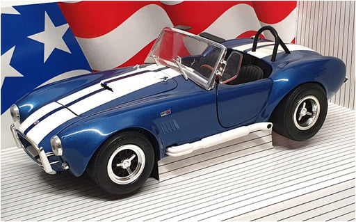 Ertl 1/18 Scale 7386 - Shelby Cobra 427 S/C - Blue/White With White Pipes