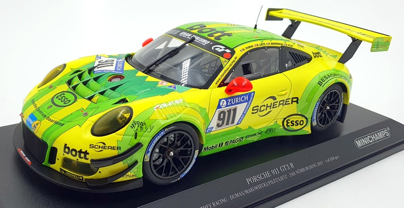 Minichamps 1/18 Scale 155 176911 Porsche 911 GT3 R Manthey Racing 2017 #911