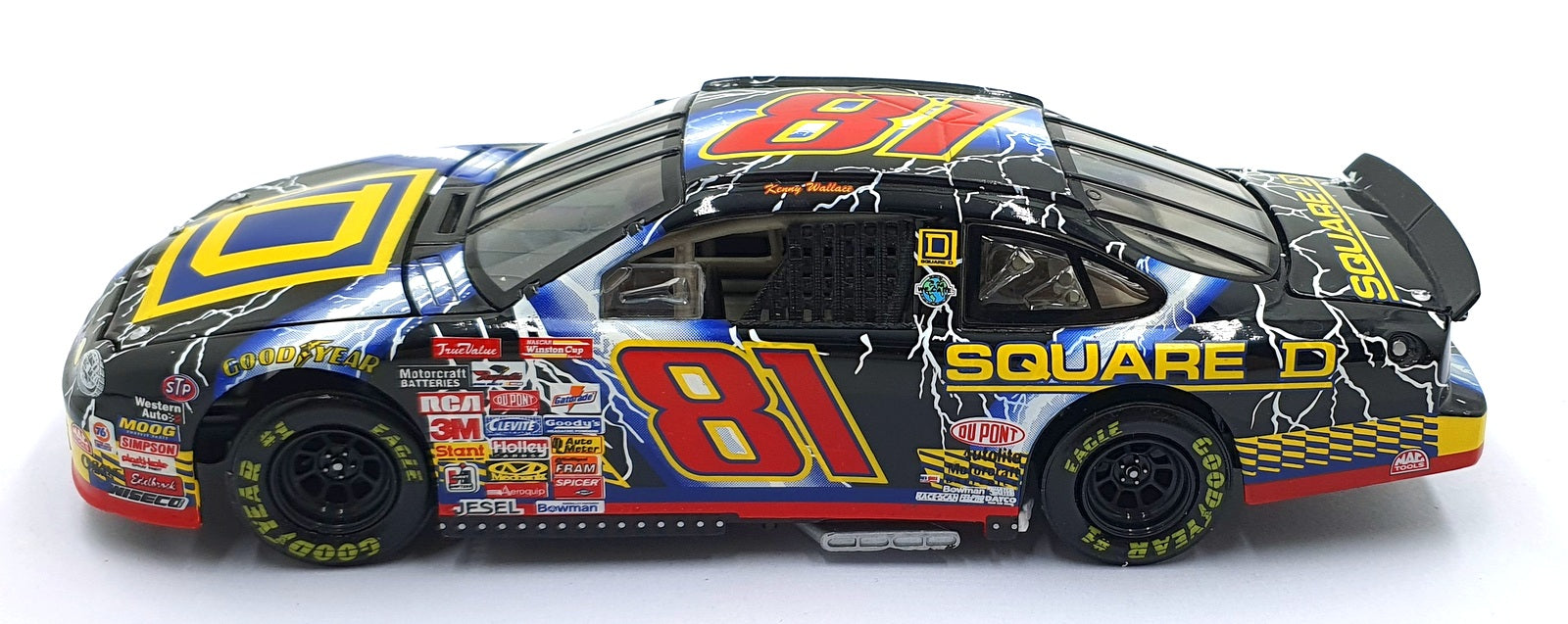 Action 1/24 Scale Diecast W249801032-1 - 1998 Ford Taurus #81 Square D - Wallace