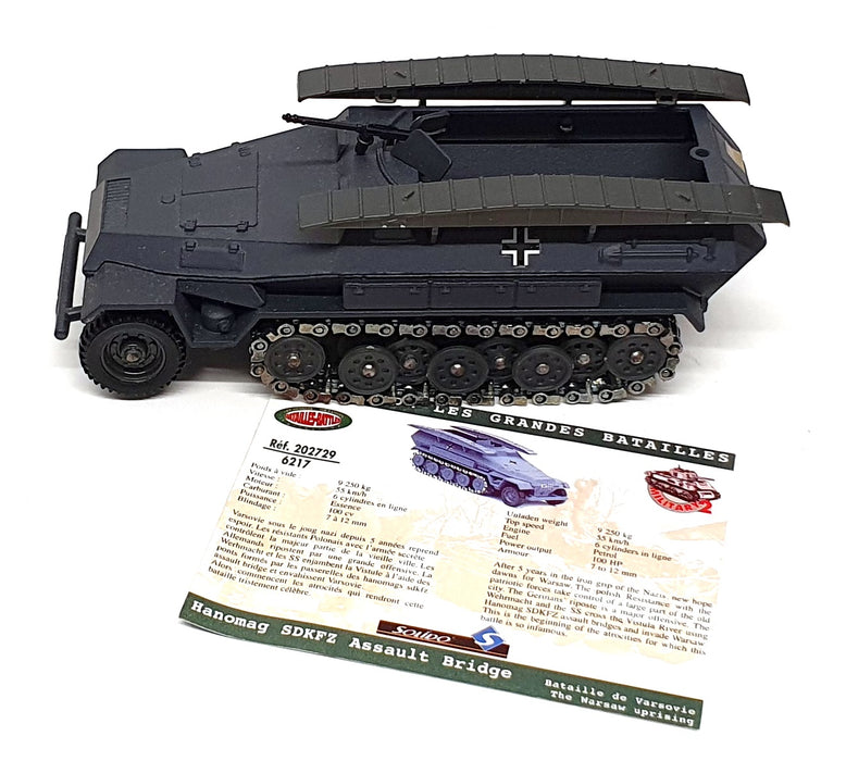 Solido 12cm Long Diecast 6217 - Hanomag SDKFZ Armoured Carrier German Army