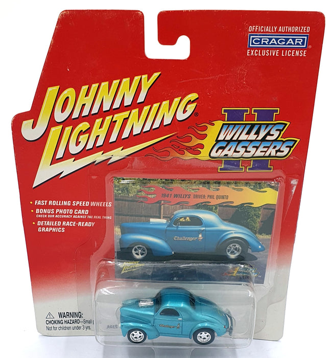 Johnny Lightning 1/64 Scale 365-01 Willy's Gassers 1941 Willy's Quinto Met. Blue