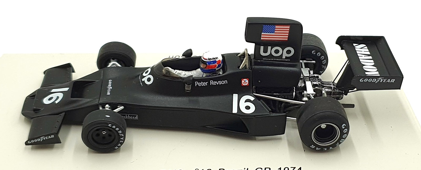 Spark 1/43 Scale S1686 - F1 Shadow DN3 #16 Brazil GP 1974