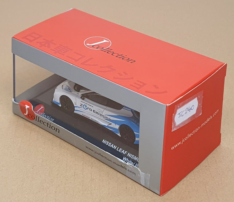 J Collection 1/43 Scale JC240 - Nissan Leaf Nismo RC - White/Blue