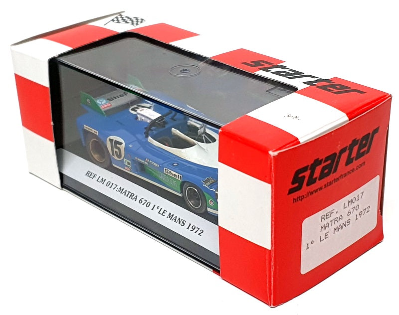 Starter 1/43 Scale LM017 - Matra 670 #15 Winner Le Mans 1972 - Blue — R ...