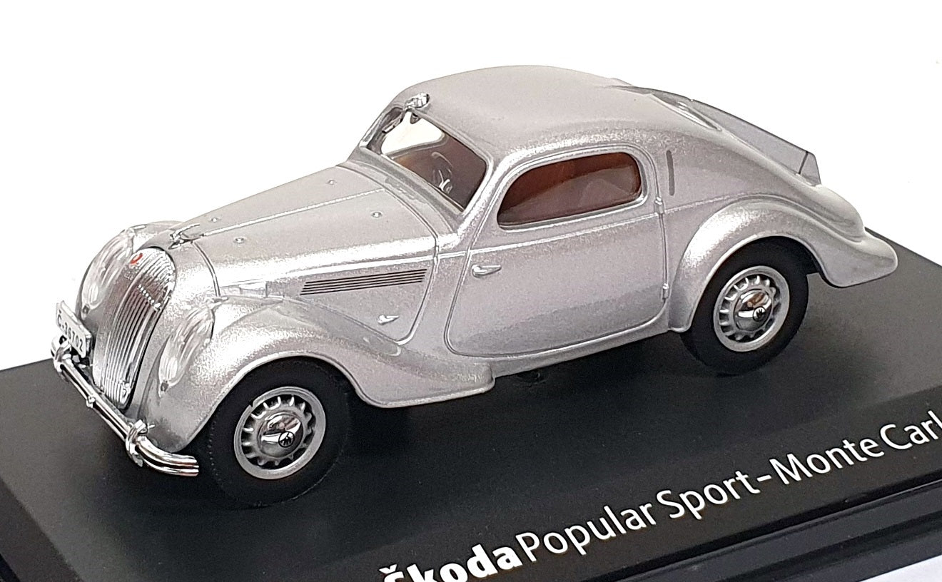 Abrex 1/43 Scale 143ABH903A - Skoda Popular Sport Monte Carlo - Silver