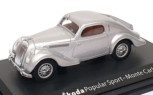 Abrex 1/43 Scale 143ABH903A - Skoda Popular Sport Monte Carlo - Silver