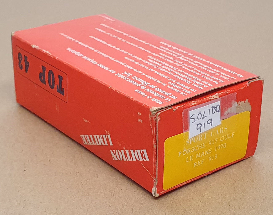 Solido 1/43 Scale Diecast 919 - Porsche 917 Gulf #22 Le Mans 1970