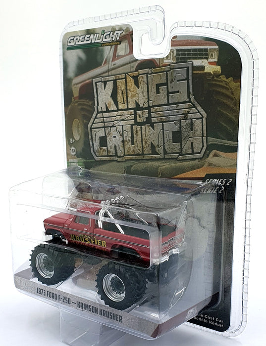 Greenlight 1/64 Scale 49020-A - 1973 Ford F-250 Krimson Krusher - Red