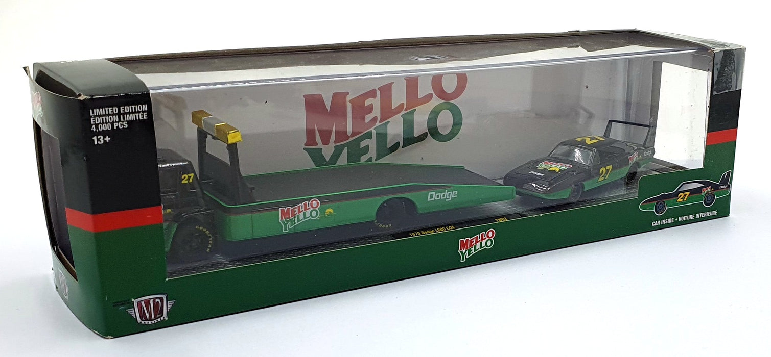 Castline M2 Machines 1/64 Scale R45 '70 Dodge L600 COE/'69 Charger Daytona HEMI