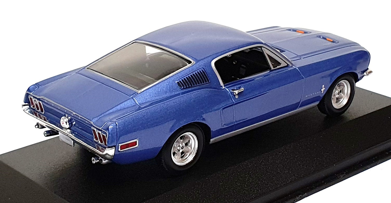Minichamps 1/43 Scale 400 082021 - 1968 Ford Mustang - Blue