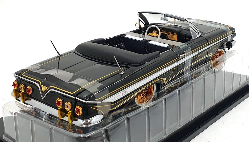 Sun Star 1/18 Scale 2110 - 1961 Chevrolet Impala Lowrider Open Convertible Black