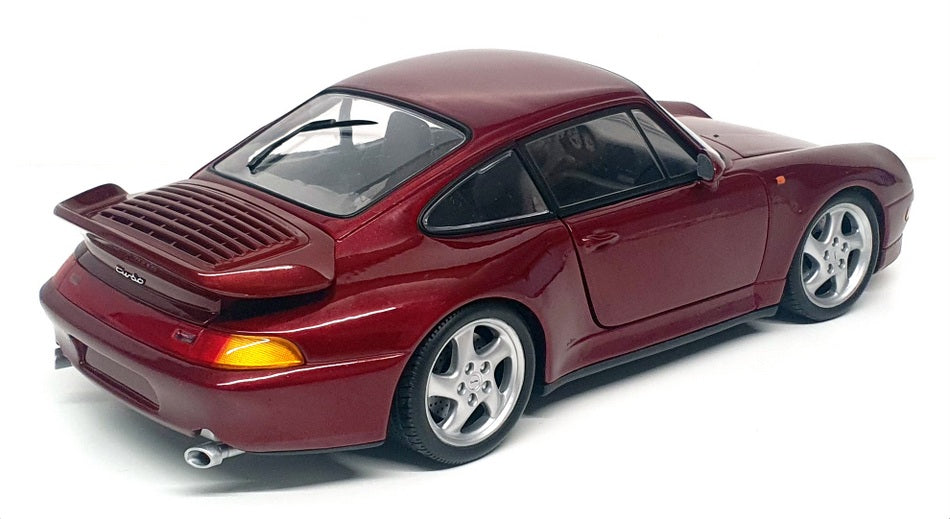 UT Models 1/18 Scale Diecast 28723B - Porsche 911 Turbo - Burgundy