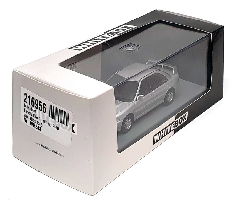 Whitebox 1/43 Scale WB243 - 1992 Mitsubishi Lancer Evolution 1 - Silver