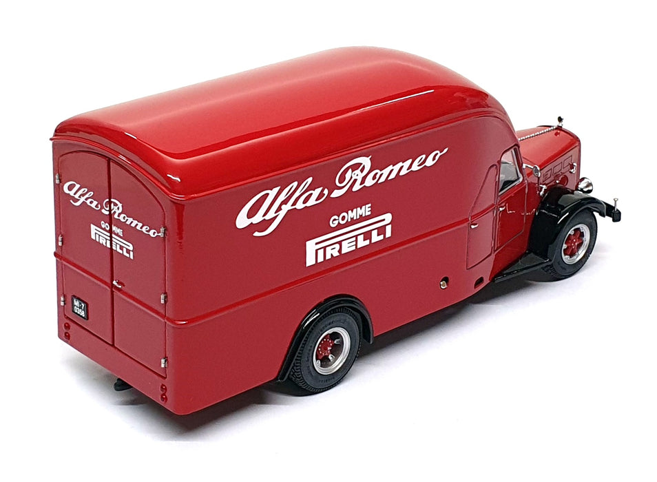 Exoto 1/43 Scale EXO00002 - 1950 Alfa Romeo Pirelli Transporter Truck - Red