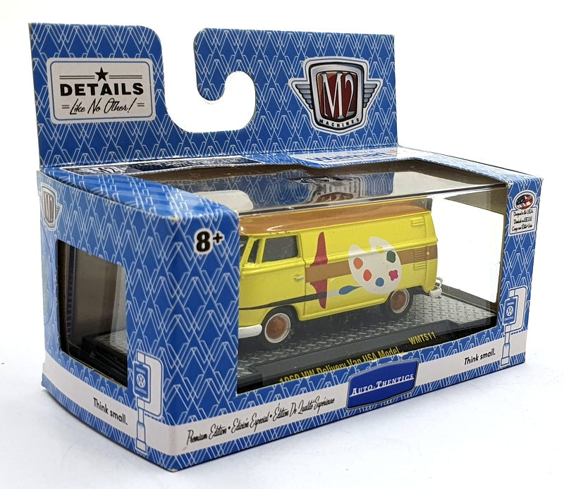 Castline M2 Machines 1/64 Scale WMTS11 23 1960 VW Delivery Van USA Model Yellow