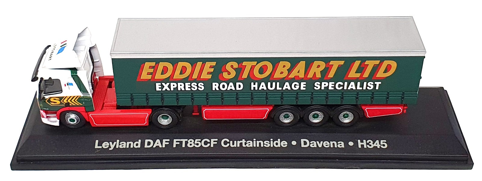 Atlas Editions 1/76 Scale 4 649 124 - DAF FT85CF Davena H345 - Eddie Stobart Ltd