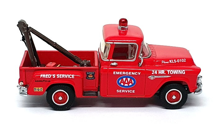Matchbox 1/43 Scale YRS01-M - 1955 Chevrolet 3100 Tow Truck (AAA) Red