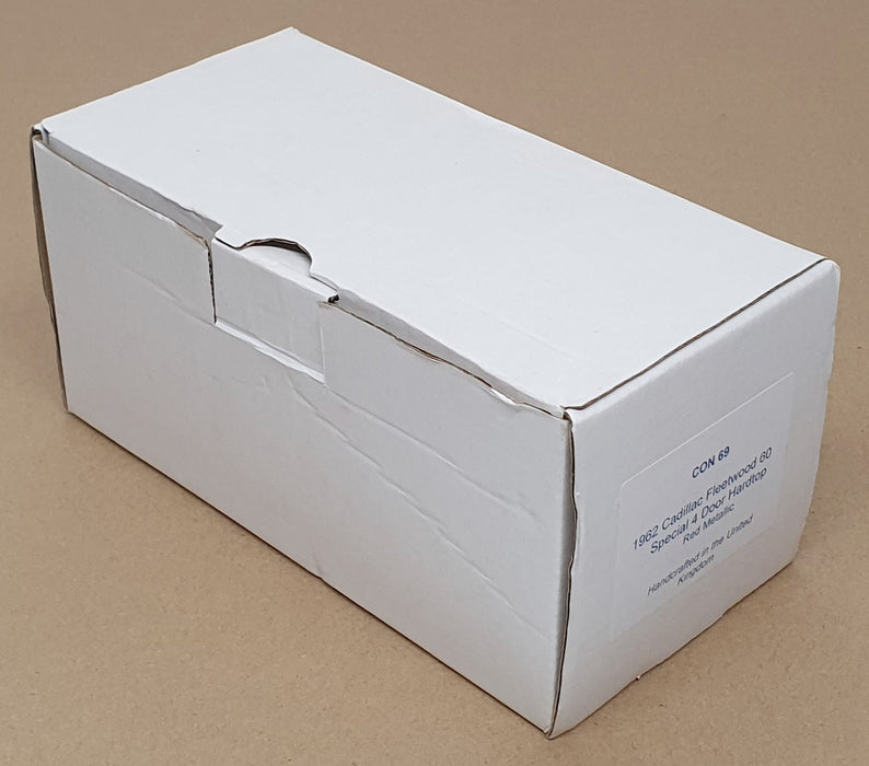 Conquest 1/43 Scale CON69 - 1962 Cadillac Fleetwood 60 Special 4Dr. H/T Met. Red