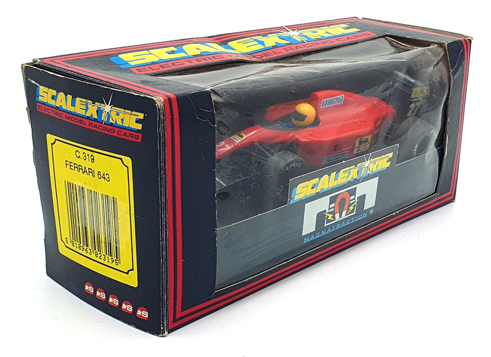 Scalextric 1/32 Scale Slotcar C319 - Ferrari 643 #27 - Yellow Helmet