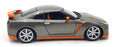 Burago 1/18 Scale Diecast 22426D - 2009 Nissan GTR - Met Grey/Orange