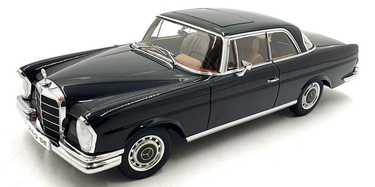 AutoArt 1/18 Scale 76286 - Mercedes Benz 280 SE Coupe 1968 - Black