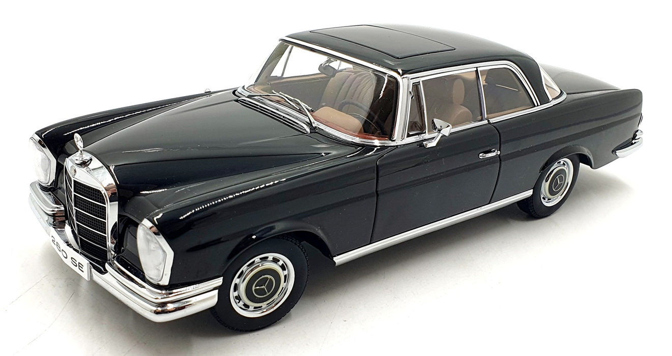 AutoArt 1/18 Scale 76286 - Mercedes Benz 280 SE Coupe 1968 - Black