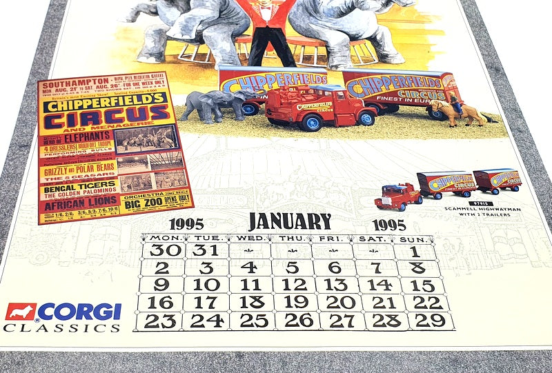 Corgi Chipperfields Collection 1995 Calendar And Fairground Promotional Booklets