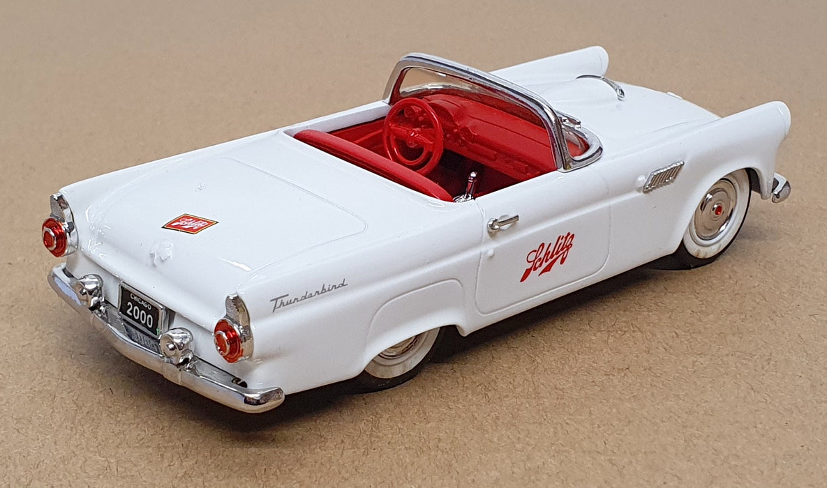 Durham Classics 1/43 Scale DC-33 - 1955 Ford Thunderbird Schlitz 1 Of 150 White