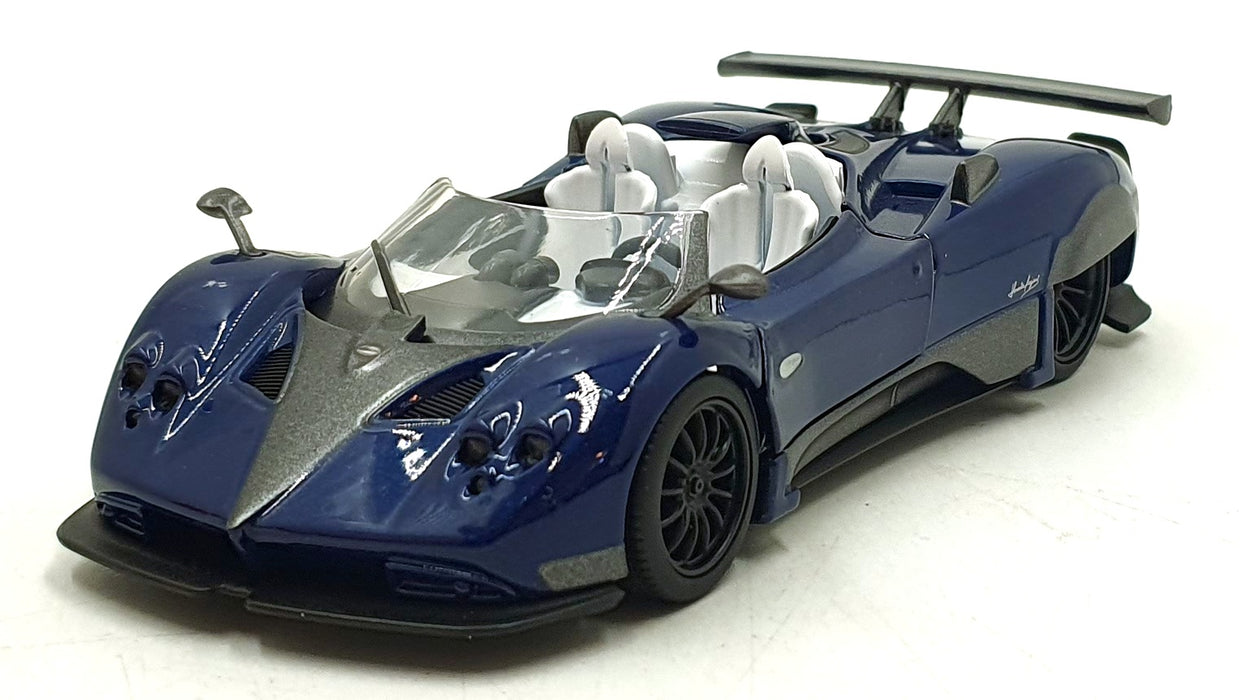 Tayumo 1/36 Scale Pull Back & Go 36120210 - Pagani Zonda HP Barchetta LHD - Blue