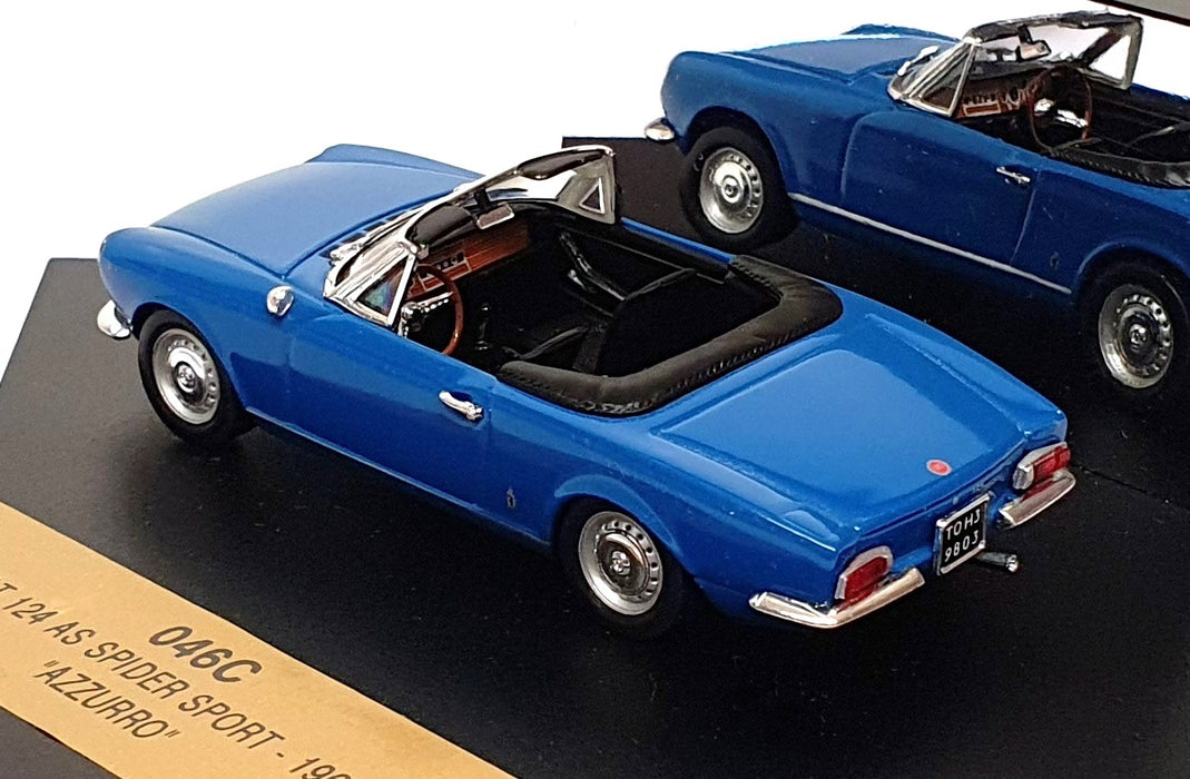 Vitesse 1/43 Scale 046C - 1966 Fiat 124 AS Spider Sport - Azzurro Sky Blue