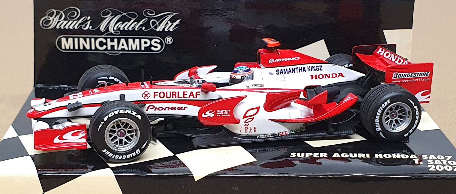 Minichamps 1/43 Scale 400 070022 - F1 Super Aguri Honda SA07 Sato 2007