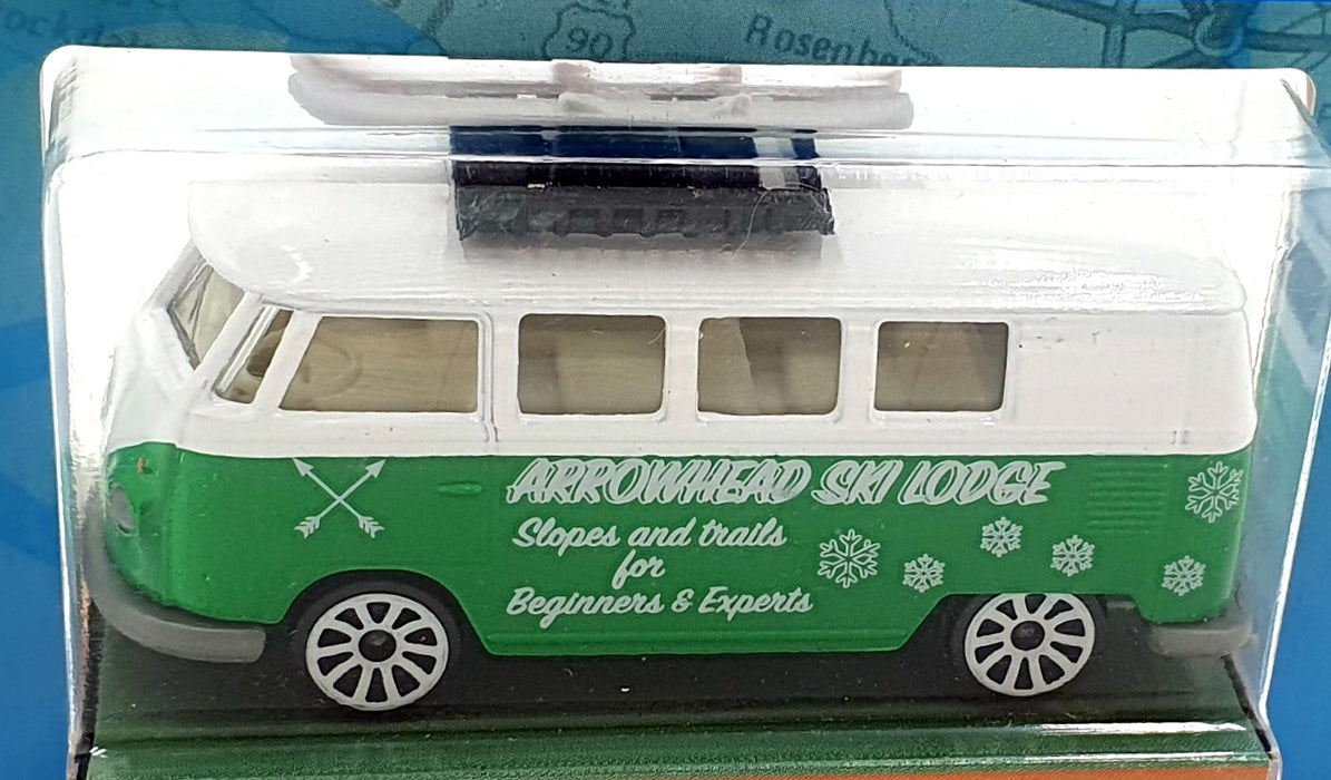 Jada Toys 1/64 Scale 100426A - Volkswagen T1 Arrowhead Ski Lodge - Green