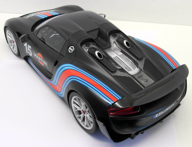 GT Spirit 1/12 Scale Resin - ZM084 Porsche 918 Spyder Martini Matt Black