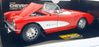 Burago 1/18 Scale Diecast 3024 - 1957 Chevrolet Corvette - Red/White
