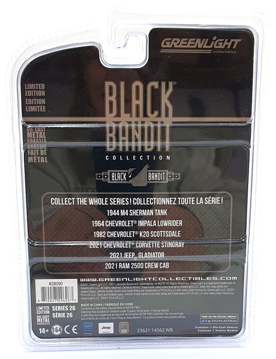 Greenlight 1/64 Scale 28090 - 2021 Chevrolet Corvette Stingray - Black