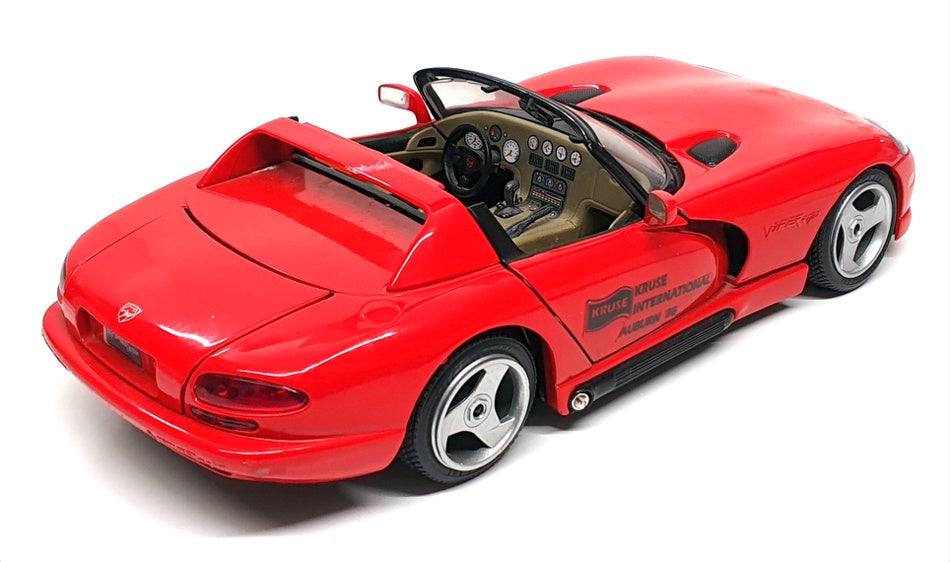 Burago 1/18 Scale 2823G - Dodge Viper Kruse Int. 1996 1 OF 100 - Red