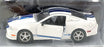 Shelby Collectibles 1/64 Scale 25321S - 2011 Ford Shelby GT350 - White/Blue