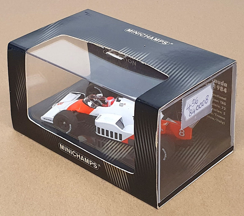 Minichamps 1/43 Scale 436 840008 - F1 McLaren MP4/2 World Champion 1984 Lauda
