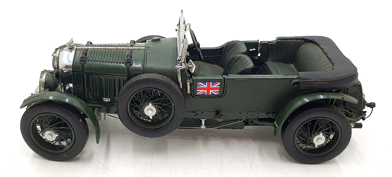 Franklin Mint 1/24 Scale B11T109C - 1929 Bentley Blower Green with Display Case