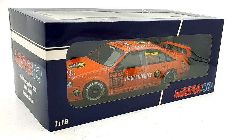 Werk83 1/18 Scale Diecast W18045001 - Opel Omega DTM #99 Jagermeister - Reuter