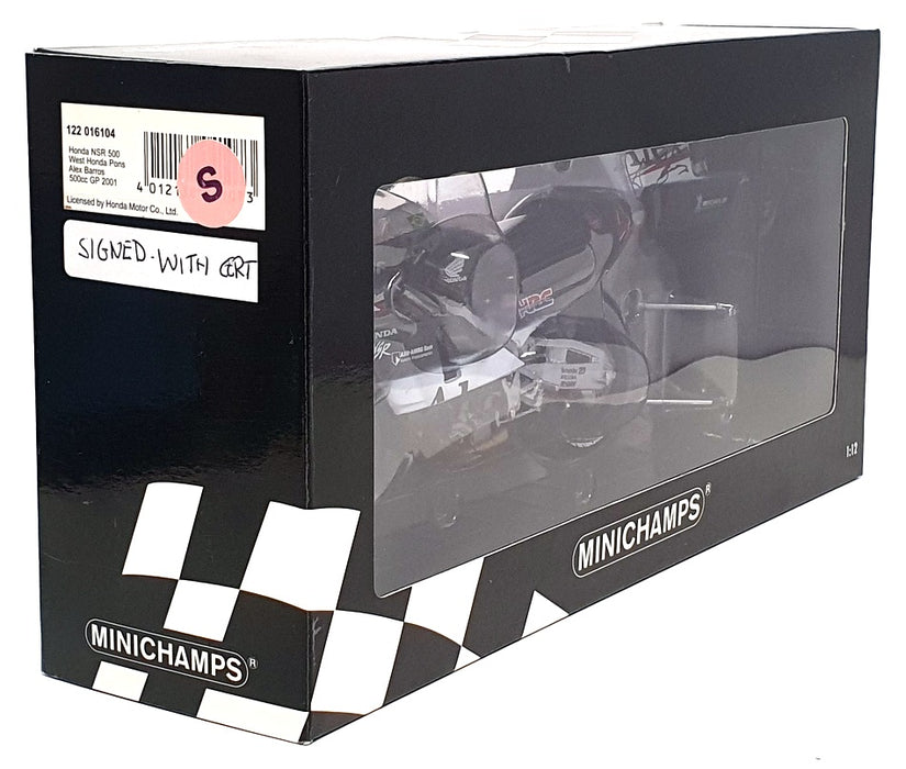 Minichamps 1/12 Scale 122 016104 - Honda NSR 500 500cc GP 2001 Barros - Signed