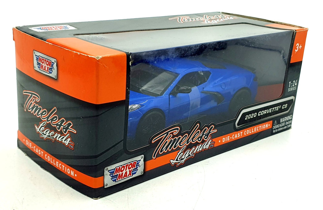 Motor Max 1/24 Scale 79360 - 2020 Corvette C8 - Met Blue
