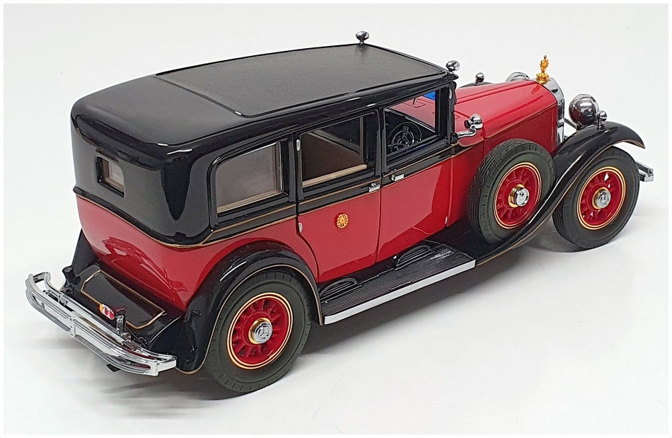 Franklin Mint 1/24 Scale B11SD61 - '35 Mercedes Benz 770k Grosser - Red/Black