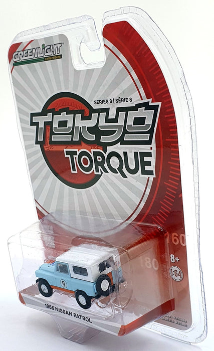 Greenlight 1/64 Scale 47060-A - 1966 Nissan Patrol - Blue/White