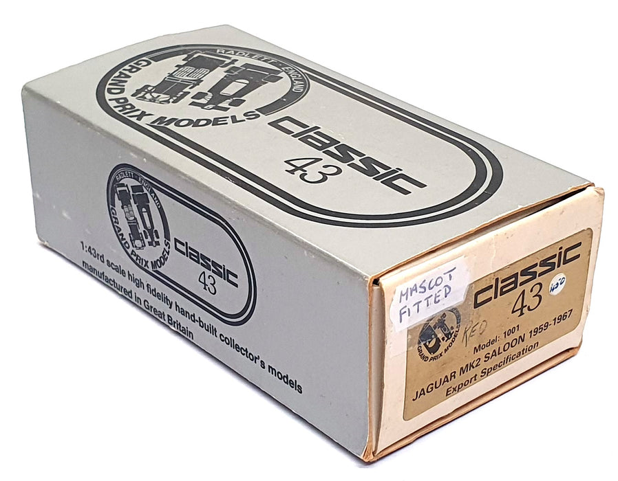 Classic 43 1/43 Scale 1001 - 1959-67 Jaguar MkII Saloon Export Spec - Red