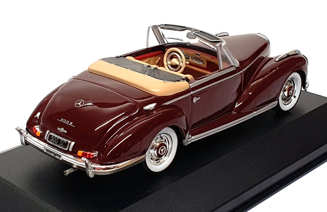 Altaya 1/43 Scale 1956MB - 1956 Mercedes Benz 300 SC Roadster - Maroon