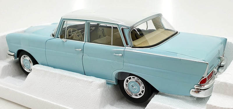 Norev 1/18 Scale Diecast 183920 - Mercedes-Benz 220 S 1965 - Light Blue