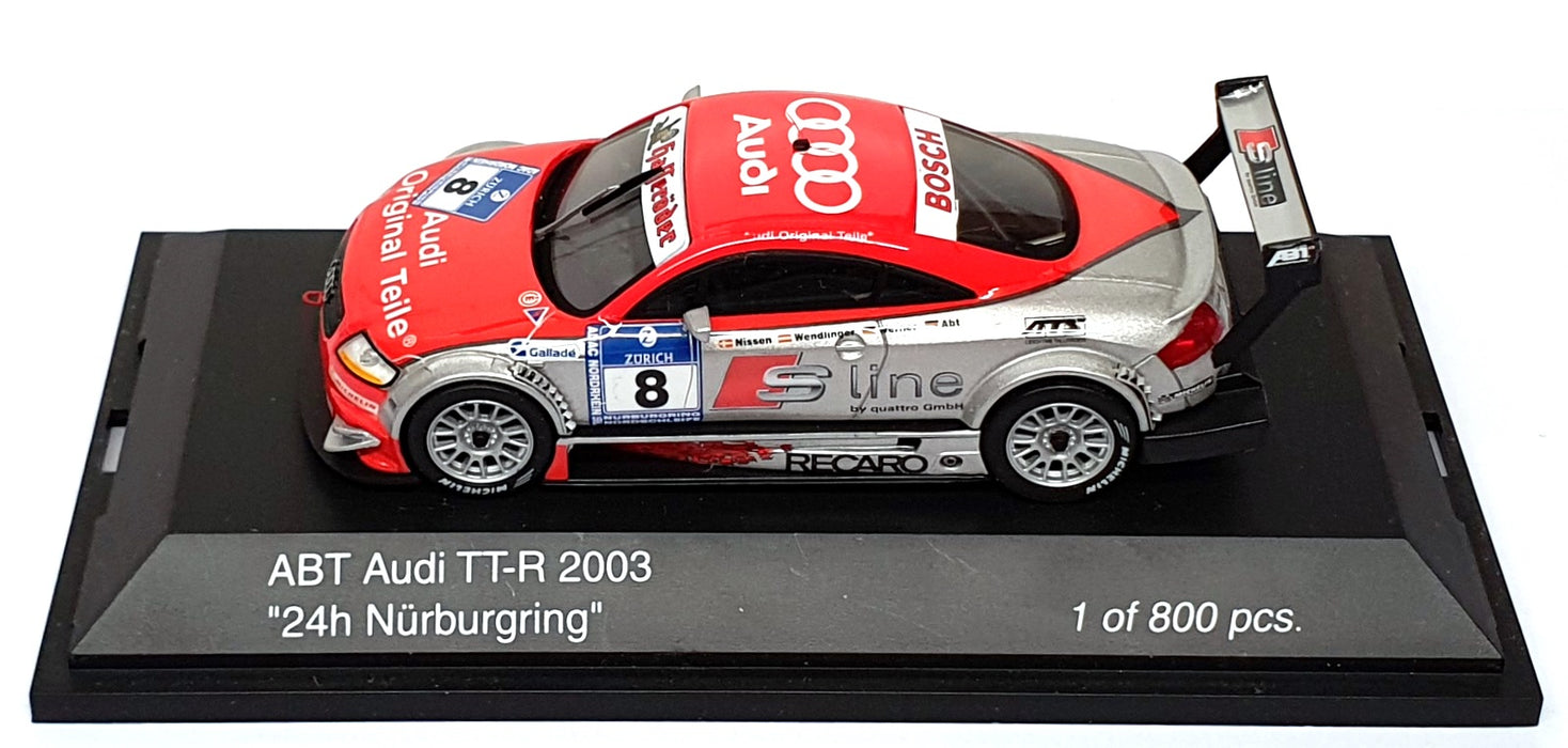 Schuco 1/43 Scale 04817 - ABT Audi TT-R 2003 #8 24H Nurburgring - Red/Silver