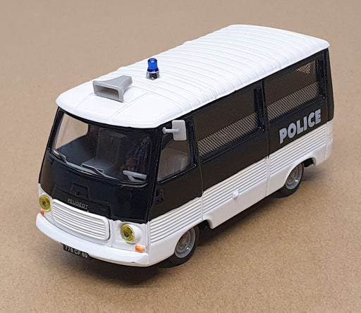 Norev 1/43 Scale Diecast NJ701 - Peugeot J7 Police Van - Black/White
