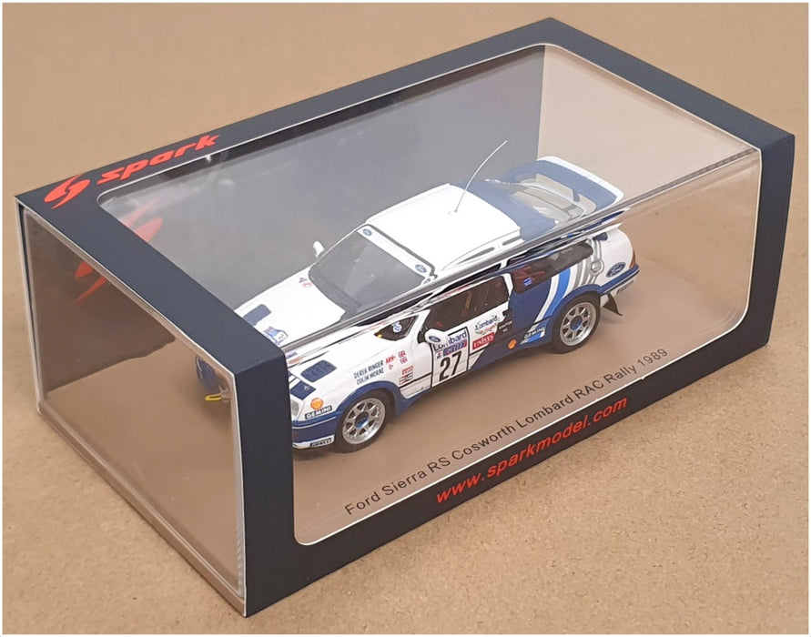 Spark 1/43 Scale S8708 - Ford Sierra RS Cosworth #27 Lombard RAC Rally 1989